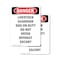 Signmission Livestock Guardian Dog On Duty Danger Sign, Vinyl Decal, 5in W x 7in L, 2PK OS-2PACK-DS-D-57-V-2150 - alternate 1